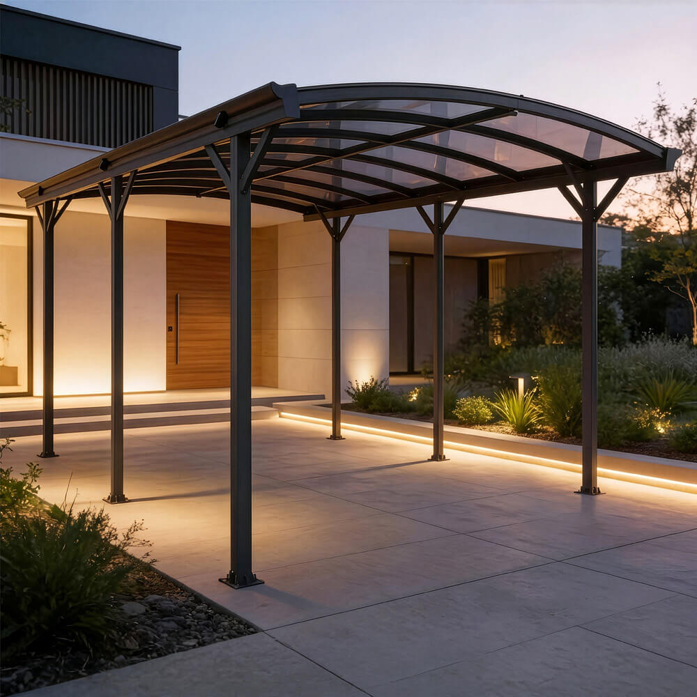 Home Deluxe Carport de diseño FALO - 505 x 300 cm antracita 3