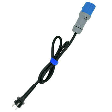 Caravan Adapterleitung Schutzkontakt-Stecker 250V 16A 3x2,5mm² 1,5m Schwarz PTP