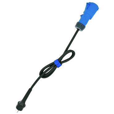 Caravan Adapterleitung Schutzkontakt-Stecker 250V 16A 3x2,5mm² 1,5m Schwarz PTX