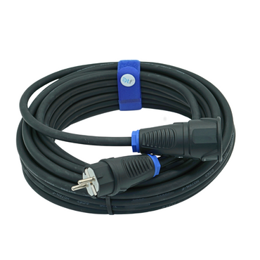 Verlängerungskabel Schuko H07RN-F 230V 3x1,5mm² PCE IP20 in Schwarz 2-50m