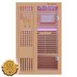 Dewello Finnische Traditionelle Sauna MINTO 120cm x 120cm