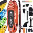 24MOVE® Standup Paddle SUP Board Set ROT 320, inkl. umfangreichem Zubehör, Paddel und Doppelhubpumpe