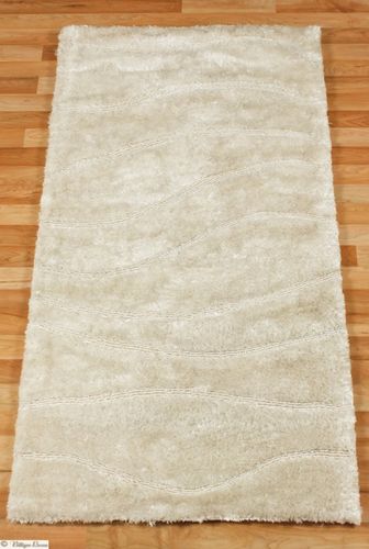 Carpet / rug JOY designer Shaggy 80 cm x 150 cm / 31.5 '' x 59.1 '' white