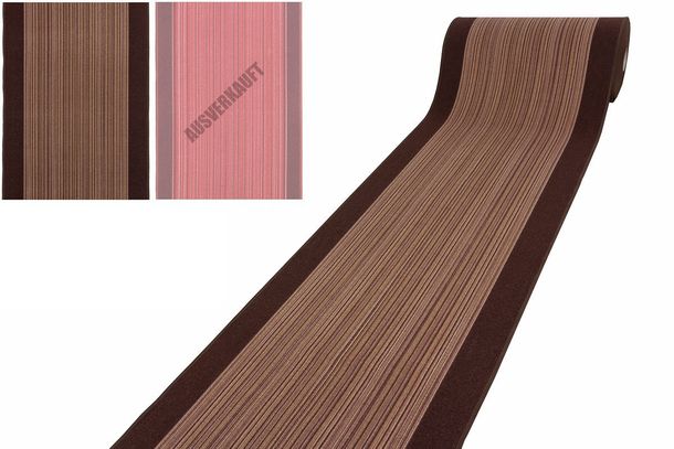 Runner Carnaby 67 cm / 26.38 '' width stripes brown