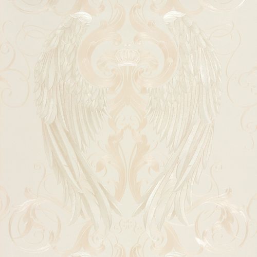 Wallpaper Harald Glööckler angel wings beige Metallic 52593