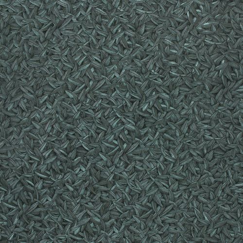 Wallpaper Harald Glööckler leaves feather blue Metallic 52501