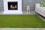 Shaggy rug high pile rug plain green fancy 3