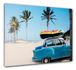 Picture Canvas beach palm Holiday Oldtimer 60x80 cm 2