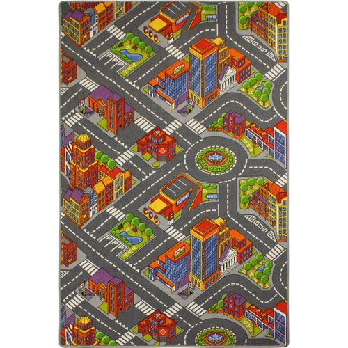 Kids Rug Street Carpet City Playmat Boys Girls 133x190cm