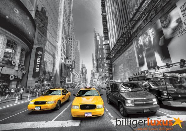 Mural Yellow Cap New York black white 360cmx254cm