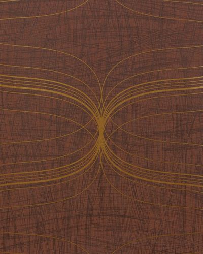 Wallpaper Marburg non-woven wallpaper 53149 retro brown gold