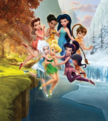 Photo wallpaper Disney Tinkerbell fairies 180 x 202 cm