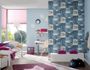 Kids Wallpaper Plain Structured light blue 7587-81 2