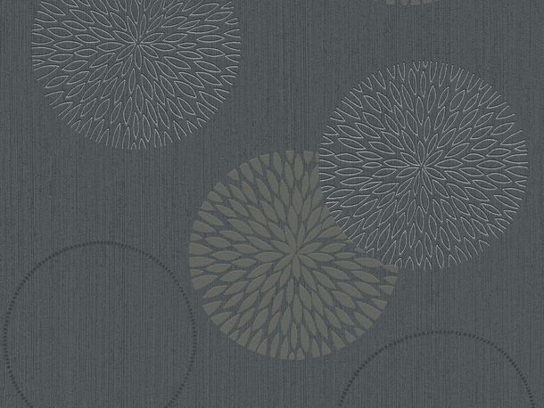 Wallpaper grey taupe flower Spot AS Creation 93791-1