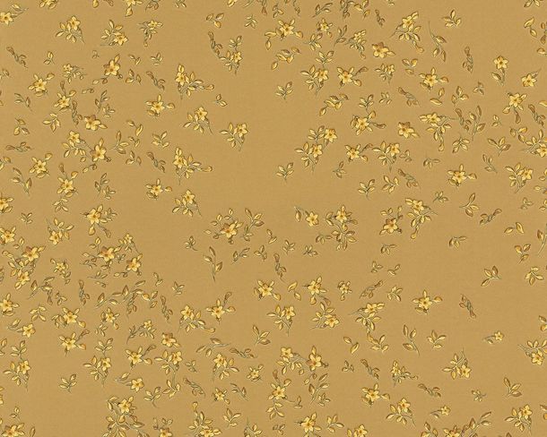 non-woven wallpaper Versace Home blossoms gold 93585-3
