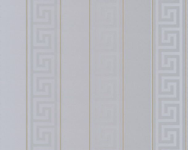 Wallpaper Versace Home stripes grey gold metallic 93524-5