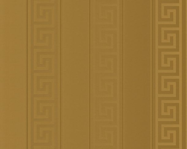 Wallpaper Versace Home stripes greek design gold metallic 93524-2