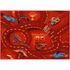 Carpet streets kids Cars 2 95x133cm / 37.4''x 52.36'' red 1