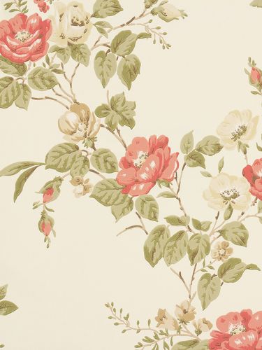 Graham & Brown non-woven wallpaper 50-440 vines cream red