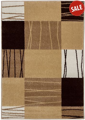 Modern woven carpet Milano 200 x 290 cm brown