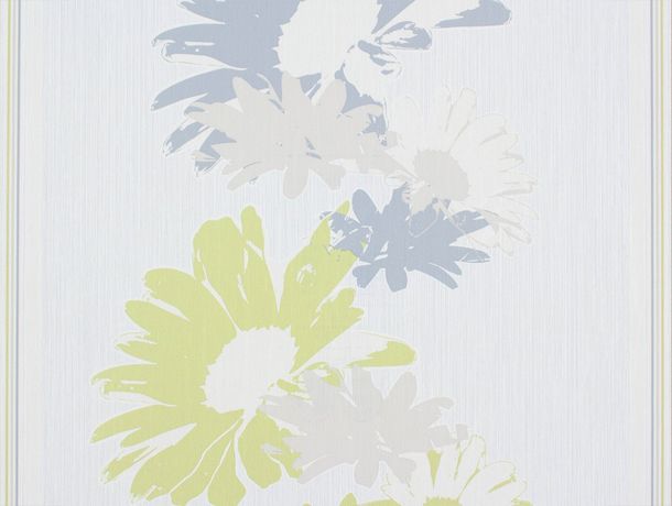 Rasch non-woven wallpaper 496543 flower cream green