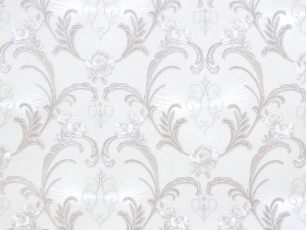 A.S. Hermitage 9 non-woven wallpaper 94338-5 943385 baroque white grey metallic