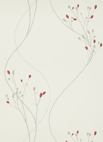 Erismann Myself non-woven wallpaper 6861-06 686106 floral white red