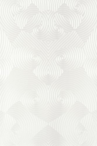 Wallpaper Harald Glööckler geometric white Metallic 54463