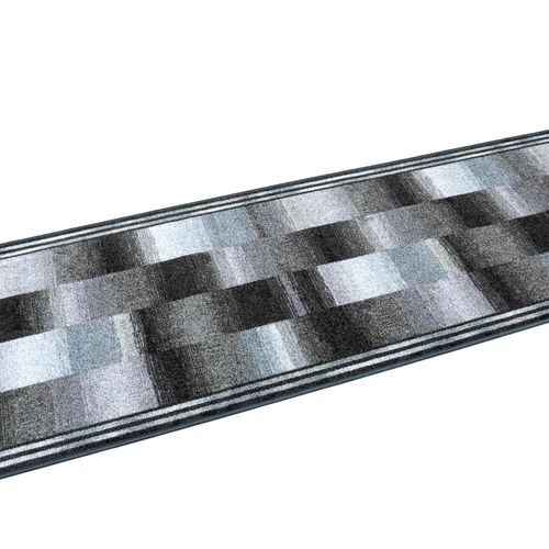 Runner Rug Carpet Hallway Mat Hall Runner Ikat design grey blue 80cm Width