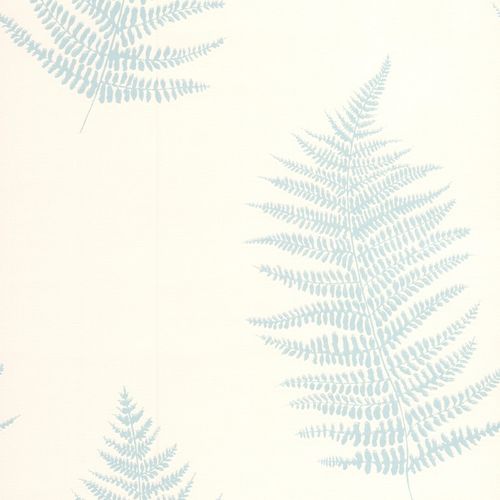 Graham & Brown non-woven wallpaper fern cream turquoise