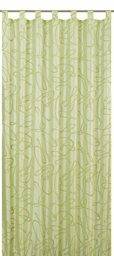 Loop curtain Elbersdrucke Free 03 opaque curtain green