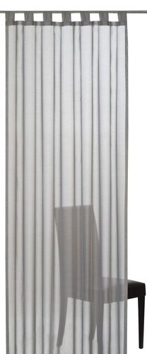 Loop curtain Elbersdrucke semi-transparent curtain grey