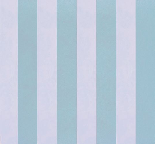 Non-woven Wallpaper Glossy Stripes blue white 225425