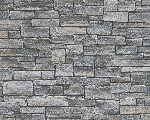 Wallpaper non woven stone bricks grey beige AS Creation 95871-1