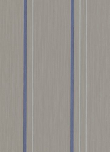 Non-woven wallpaper stripes grey blue silver 5929-08