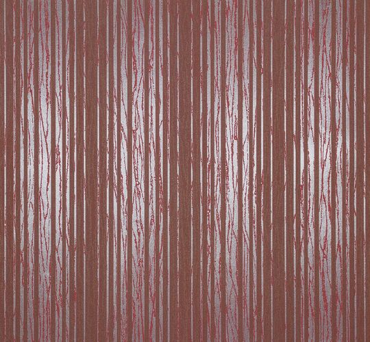 Non-woven wallpaper stripes brown silver Marburg 55719