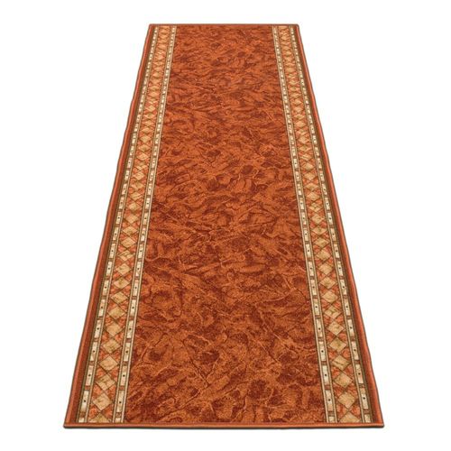 Runner Rug Carpet Hallway Mat Hall Runner Cheops border orange 67cm Width