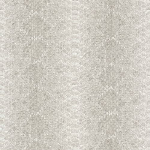 Non-woven wallpaper Rasch African Queen 2 snake skin optics beige cream 473827