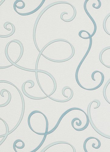 Non-woven wallpaper vines blue wallpaper Erismann Make Up 2