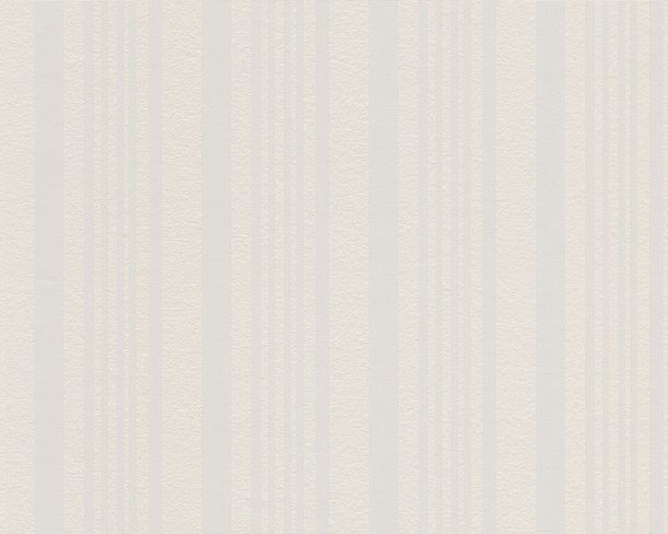 Wallpaper paintable stripes white AS Meistervlies GO Protect 5698-13