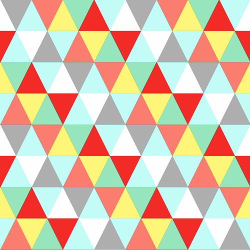 wallpaper non-woven triangle blue green yellow 138715