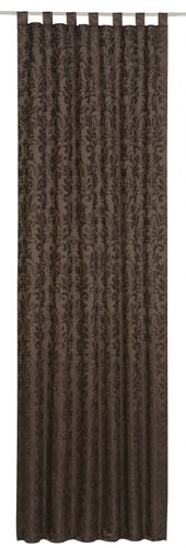 Loop curtain Relax Touch Floral brown 194963