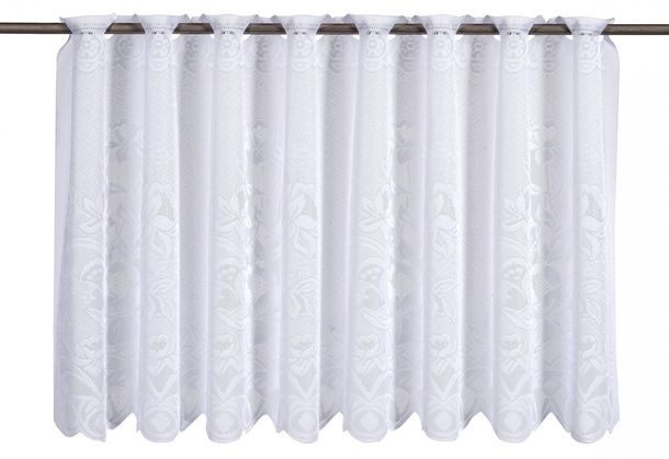 Half-curtain Cafehausgardine half-transparent white 501239