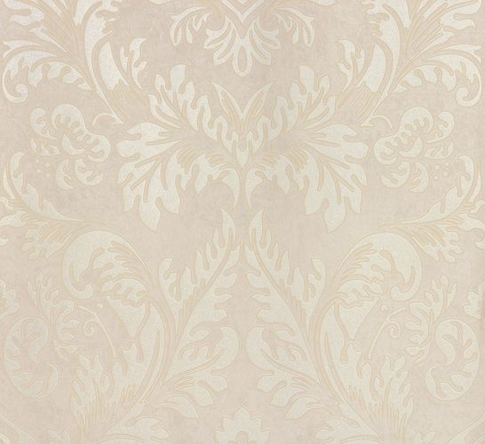 Non-woven wallpaper cream silver baroque Marburg 56803