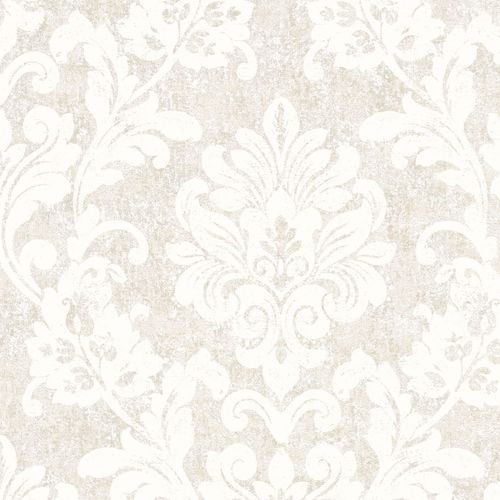 Non-woven wallpaper cream ornament Marburg 56151