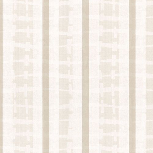 Non-woven wallpaper beige metallic striped Marburg 56110