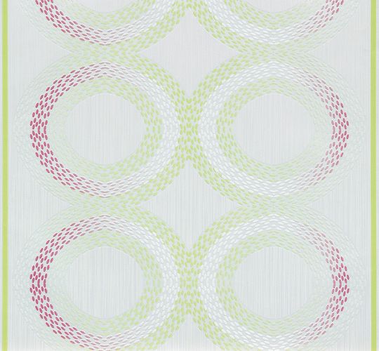 Wallpaper non-woven green pink graphic Marburg 56742