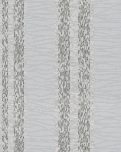 Non-Woven Wallpaper Waves grey silver Metallic 56437