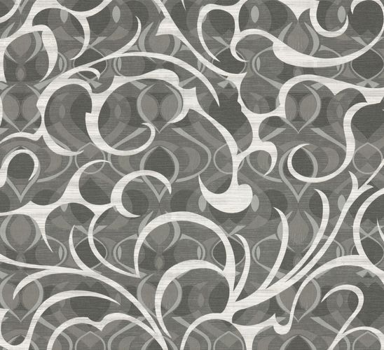 Non-woven wallpaper grey graphic Marburg 56025