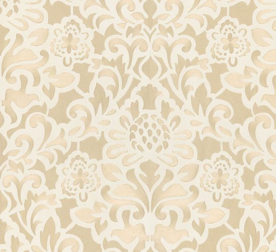 Non-woven wallpaper gold flowers Marburg 56004